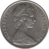Монета. Австралия. 10 центов 1984 год. ав.