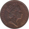 Монета. Австралия. 1 цент 1988 год. ав.