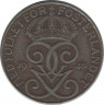 Аверс. Монета. Швеция. 5 эре 1948 год.