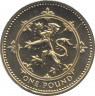 Монета. Великобритания. 1 фунт 1999 год. ав.