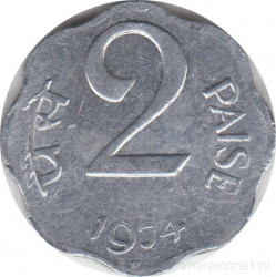 Монета. Индия. 2 пайса 1974 год.