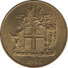 Монета. Исландия. 2 кроны 1966 год. ав.