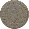 Монета. Гватемала. 25 сентаво 1985 год. ав.