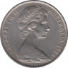 Монета. Австралия. 20 центов 1984 год. ав.