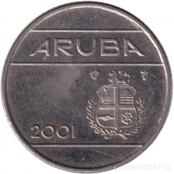Монета. Аруба. 10 центов 2001 год.