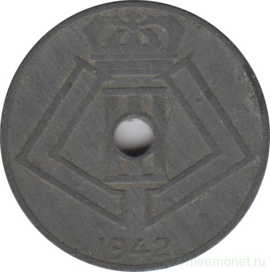 Монета. Бельгия. 10 сантимов 1942 год. BELGIE-BELGIQUE.