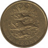  Монета. Дания. 10 крон 2004 год. рев.
