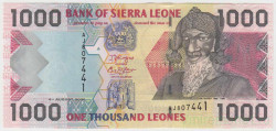 Банкнота. Сьерра-Леоне. 1000 леоне 2006 год.