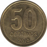 Монета. Аргентина. 50 сентаво 2010 год. ав.