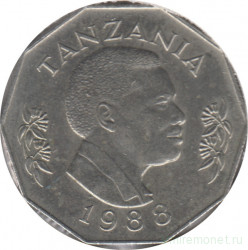 Монета. Танзания. 5 шиллингов 1988 год.