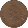 Монета. США. 1 цент 1882 год. ав.