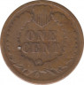 Монета. США. 1 цент 1882 год. рев.