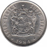 Монета. Южно-Африканская республика (ЮАР). 5 центов 1984 год. ав.