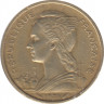 Монета. Французские Афар и Исса. 10 франков 1975 год. ав.