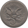 Монета. Австралия. 5 центов 1996 год. рев.