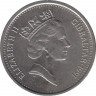 Монета. Гибралтар. 10 пенсов 1991 год. "АА" на реверсе. ав.