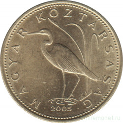Монета. Венгрия. 5 форинтов 2005 год.