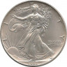 Аверс. Монета. США. 1 доллар 1993 год. Шагающая свобода.