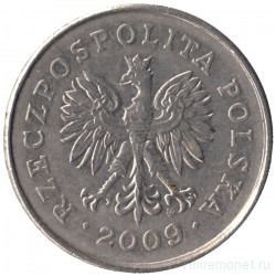 Монета. Польша. 1 злотый 2009 год.