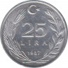 Монета. Турция. 25 лир 1987 год. ав.