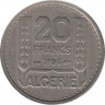 Монета. Алжир. 20 франков 1956 год. ав.