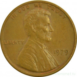 Монета. США. 1 цент 1979 год.
