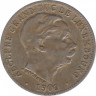 Монета. Люксембург. 5 сантимов 1901 год. ав.