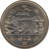 Монета. Япония. 500 йен 2012 год (24-й год эры Хэйсэй). 47 префектур Японии. Тотиги. ав.