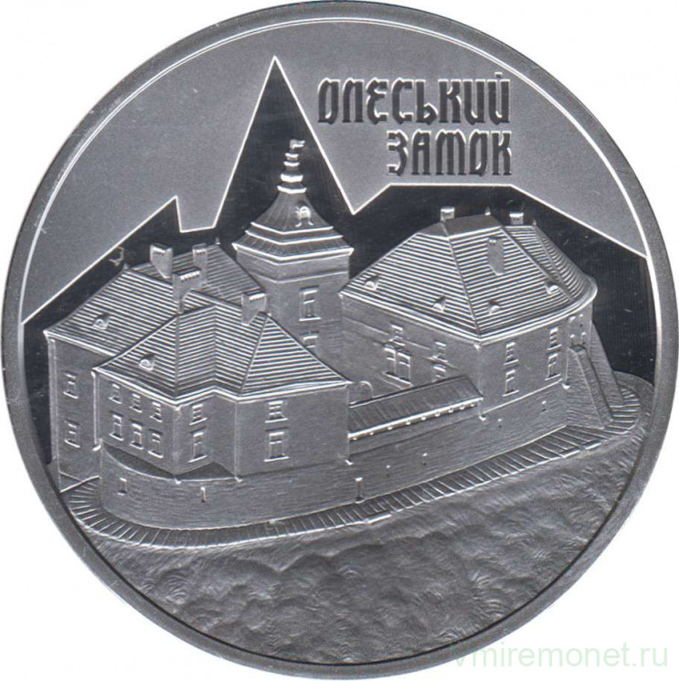 Монета. Украина. 10 гривен 2021 год. Олеський замок.