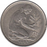 Монета. ФРГ. 50 пфеннигов 1981 год. Монетный двор - Штутгарт (F). ав.