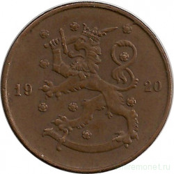 Монета. Финляндия. 10 пенни 1920 год.