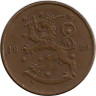 Аверс.Монета. Финляндия. 10 пенни 1920 год.