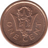 Монета. Барбадос. 1 цент 2009 год. Магнитная. рев.