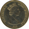 Монета. Гибралтар. 5 фунтов 2010 год. ав.