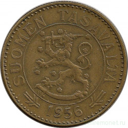 Монета. Финляндия. 50 марок 1956 год.