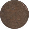 Монета. Нидерланды. 1 цент 1924 год. ав.