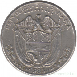 Монета. Панама. 1/2 бальбоа 1983 год.