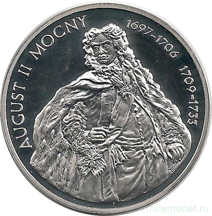 Монета. Польша. 10 злотых 2005 год. Август II Сильный.