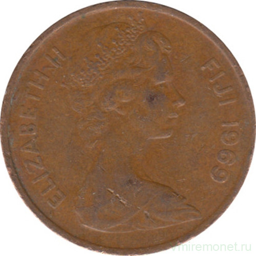 Монета. Фиджи. 1 цент 1969 год.