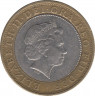 Монета. Великобритания. 2 фунта 2001 год. рев.