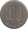 Монета. Япония. 100 йен 1986 год (61-й год эры Сёва). ав.
