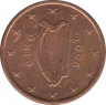 Монета. Ирландия. 1 цент 2006 год. ав.