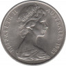 Монета. Австралия. 10 центов 1983 год. ав.
