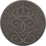 Аверс. Монета. Швеция. 5 эре 1949 год.