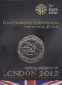 Монета. Великобритания. 5 фунтов 2009 год. XXX летние олимпийские игры Лондон 2012. Плавание. Обратный отсчет - 3 года. В блистере. ав.