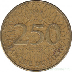 Монета. Ливан. 250 ливров 1995 год.