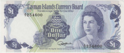 Банкнота. Каймановы острова. 1 доллар 1974 год. Тип 5f.
