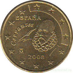 Монета. Испания. 10 центов 2008 год.