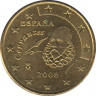 Монета. Испания. 10 центов 2008 год. ав.