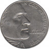 Монета. США. 5 центов 2005 год. 200 лет экспедиции Льюиса и кларка - Выход к океану. Монетный двор P. рев.